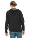 Bella + Canvas 3739 Unisex Sponge Fleece Full-Zip Hooded Sweatshirt Back Thumbnail