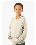 Bella + Canvas 3719Y Youth Sponge Fleece Pullover Hooded Sweatshirt Side Thumbnail