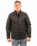 burnside b8713 adult box quilted puffer jacket Front Thumbnail