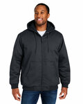 harriton m722 unisex climabloc® heavyweight hooded full-zip jacket Front Thumbnail