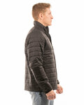 burnside b8713 adult box quilted puffer jacket Side Thumbnail