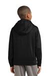 sport-tek yst244 youth sport-wick ® fleece hooded pullover Back Thumbnail