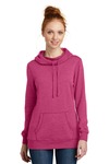 district dm493 women's lightweight fleece hoodie Front Thumbnail