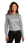 Port Authority LW808 Ladies Long Sleeve SuperPro ™ React ™ Twill Shirt Front Thumbnail