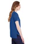 Devon & Jones DG20WB Ladies' CrownLux Performance Plaited Rolled-Sleeve Top Side Thumbnail