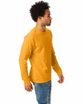 hanes 5586 authentic-t ® 100% cotton long sleeve t-shirt Side Thumbnail