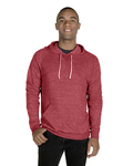 Jerzees 90MR Snow Heather French Terry Raglan Hoodie Back Thumbnail