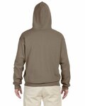 jerzees 996 adult nublend® fleece pullover hooded sweatshirt Back Thumbnail