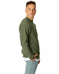 Hanes P1607 Unisex Ecosmart® 50/50 Crewneck Sweatshirt Side Thumbnail