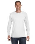 hanes 5586 authentic-t ® 100% cotton long sleeve t-shirt Front Thumbnail