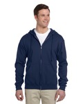 jerzees 993 adult 8 oz. nublend® fleece full-zip hooded sweatshirt Front Thumbnail