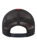 Pacific Headwear PH105P Perforated 5-Panel Trucker Snapback Cap Back Thumbnail