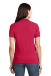 port authority l420 ladies heavyweight cotton pique polo Back Thumbnail