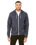 Bella + Canvas 3739 Unisex Sponge Fleece Full-Zip Hooded Sweatshirt Front Thumbnail
