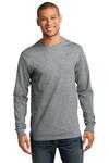 port & company pc61lst tall long sleeve essential tee Front Thumbnail