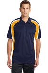 Sport-Tek ST654 Tricolor Micropique Sport-Wick ® Polo Front Thumbnail