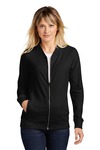 sport-tek lst274 ladies lightweight french terry bomber Front Thumbnail