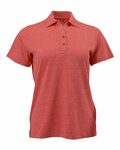 Paragon 131 Women's Dakota Striated Heather Polo Front Thumbnail