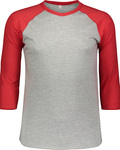 lat 6930 men's baseball t-shirt Front Thumbnail