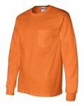 Gildan G241 Unisex Ultra Cotton® Long Sleeve Pocket T-Shirt Side Thumbnail