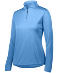 augusta sportswear 2787 ladies attain wicking 1/4 zip pullover Front Thumbnail