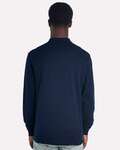 jerzees 437lr dri-power® long sleeve polo Back Thumbnail