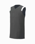 a4 nb2340 youth moisture management v neck muscle shirt Front Thumbnail