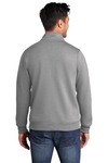 port & company pc78fz core fleece cadet full-zip sweatshirt Back Thumbnail