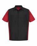 Red Kap SY20 Short Sleeve Ripstop Crew Shirt Front Thumbnail