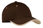 Port Authority C835 Vintage Washed Contrast Stitch Cap Front Thumbnail