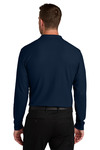 Port Authority K200LS Wearever Signature Pique Long Sleeve Polo Back Thumbnail