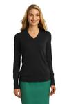 port authority lsw285 ladies v-neck sweater Front Thumbnail