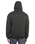 berne sz101t men's tall heritage thermal-lined full-zip hooded sweatshirt Back Thumbnail
