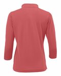 paragon sm0120 women's lady palm three-quarter sleeve polo Back Thumbnail