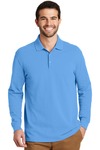 Port Authority K8000LS EZCotton ® Long Sleeve Polo Front Thumbnail