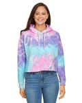 tie-dye cd8333 ladies' cropped hooded sweatshirt Back Thumbnail