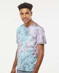 dyenomite 640lm lamer over-dyed crinkle tie dye t-shirt Side Thumbnail