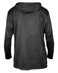 badger sport 4105 unisex b-core long-sleeve performance hooded t-shirt Back Thumbnail