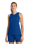 Sport-Tek LST441 Women's Club Sleeveless V-Neck Front Thumbnail