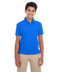 core365 88181y youth origin performance piqué polo Front Thumbnail