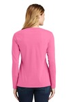 Port & Company LPC450VLS Ladies Long Sleeve Fan Favorite V-Neck Tee Back Thumbnail