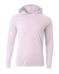 a4 n3409 men's cooling performance long-sleeve hooded t-shirt Front Thumbnail
