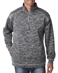 j america ja8614 adult cosmic poly fleece quarter-zip Front Thumbnail