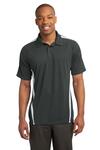 sport-tek st685 posicharge ® micro-mesh colorblock polo Front Thumbnail