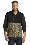 russell outdoors ru604 realtree ® atlas colorblock soft shell vest Front Thumbnail