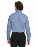 devon & jones dg536 crownlux performance® men's gingham shirt Back Thumbnail
