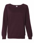 independent trading co. ss240 juniors’ heavenly fleece lightweight sweatshirt Front Thumbnail