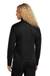 sport-tek lst800 ladies travel full-zip jacket Back Thumbnail