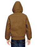 dickies tj718 men's 10 oz. hooded duck jacket Back Thumbnail