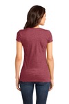 District DT6501 Juniors Very Important Tee ® V-Neck Back Thumbnail